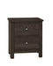 Vaughan Bassett Fundamentals 2 Drawer Nightstand in Java image