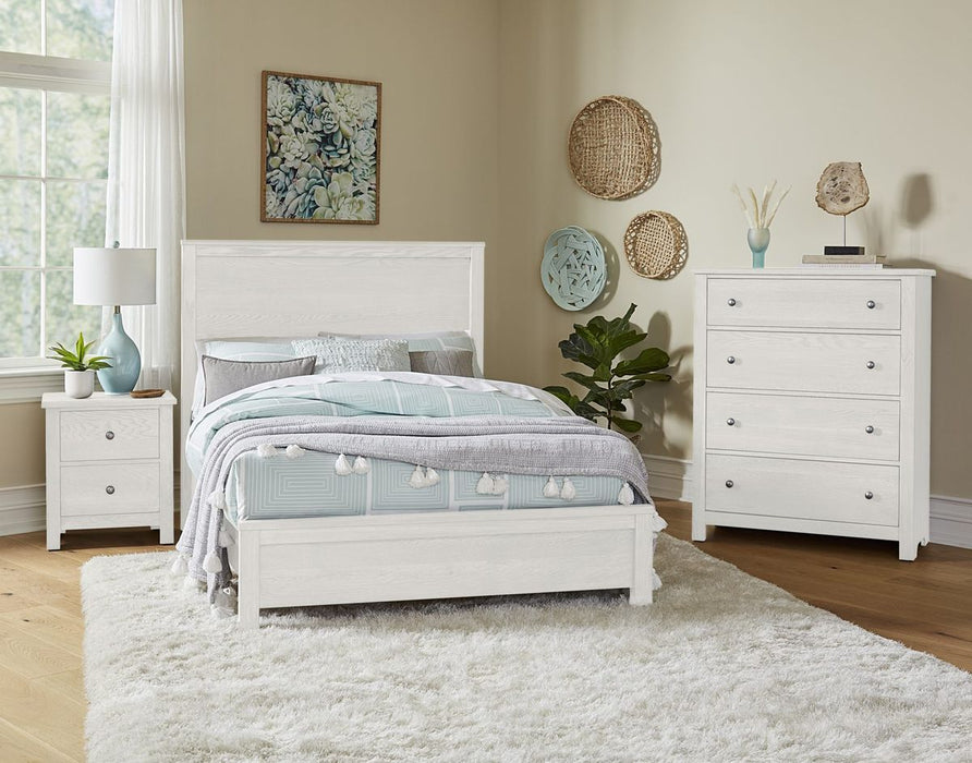 Vaughan Bassett Fundamentals Full Panel Bed in White
