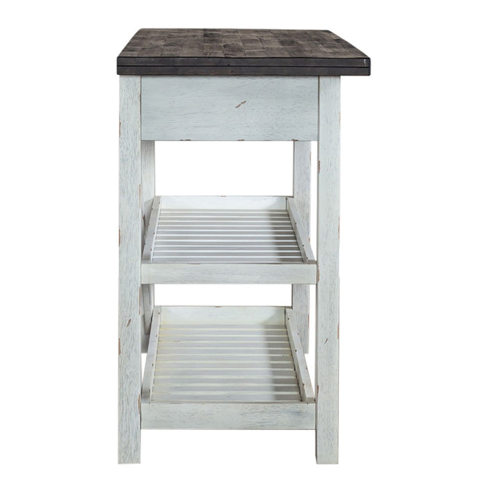 Farmhouse Server in White/Oak