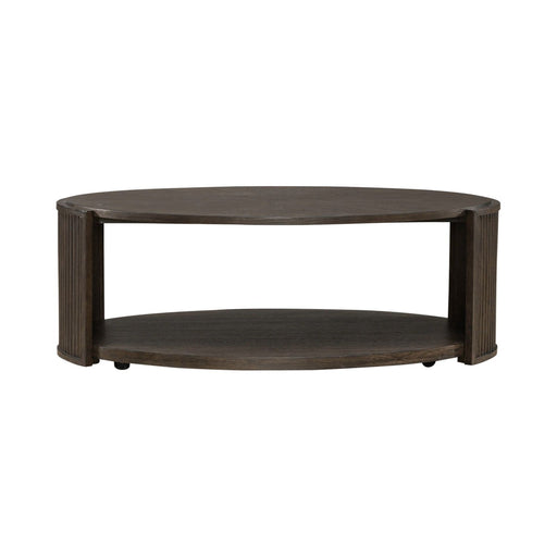 City View Oval Cocktail Table in Coffee Bean image