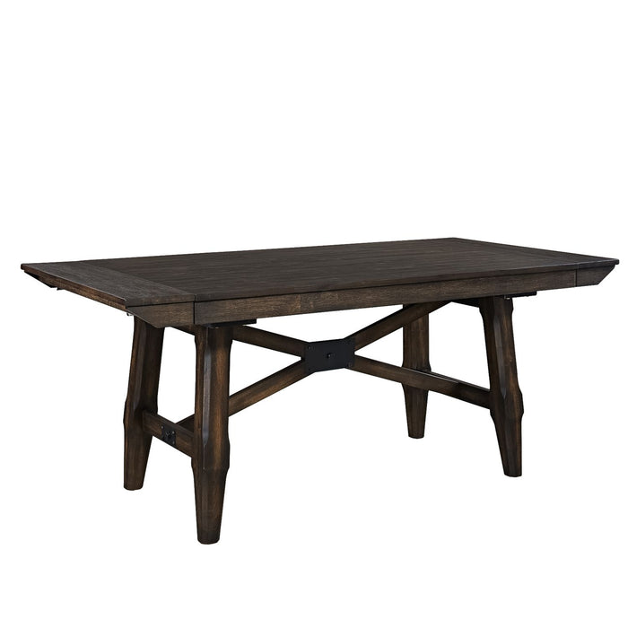 Double Bridge Opt 7 Piece Trestle Table Set