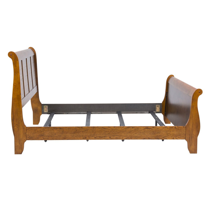 Grandpas Cabin King California Sleigh Bed