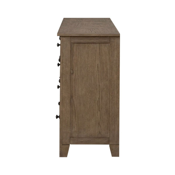 Liberty Furniture Grandpas Cabin 7 Drawer Dresser in Sandstone