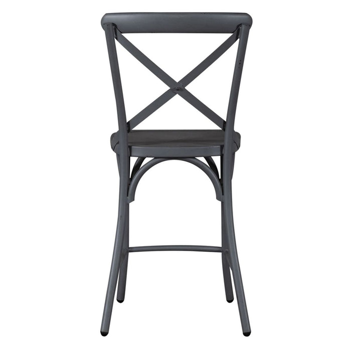 Liberty Furniture Vintage Series X Back Counter Chair in Grey
