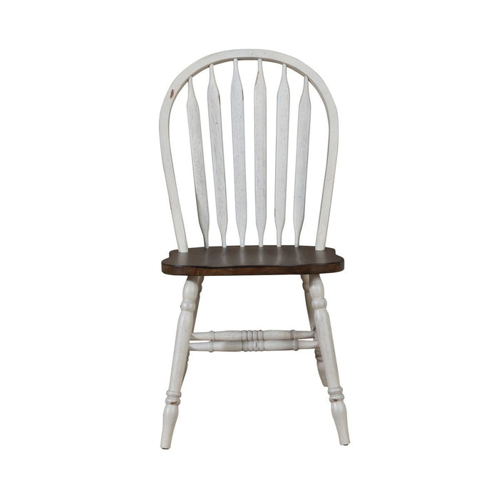 Liberty Furniture Carolina Crossing Windsor Side Chair in White (Set of 2) image