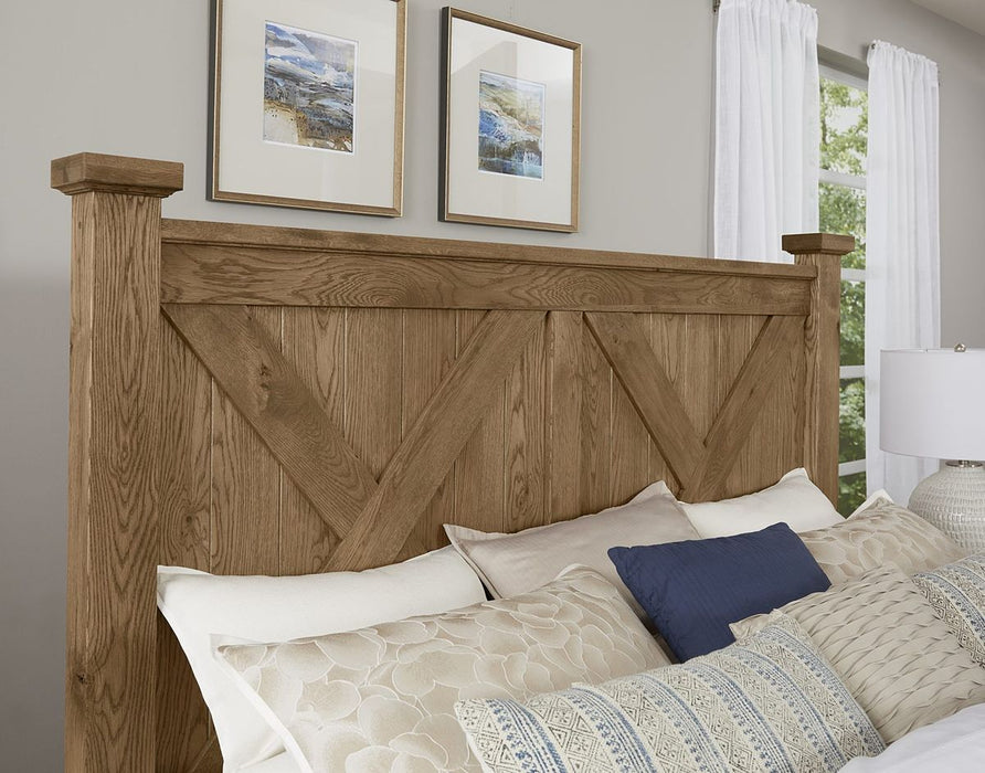 Vaughan Bassett Yosemite King Panel Bed in Natural