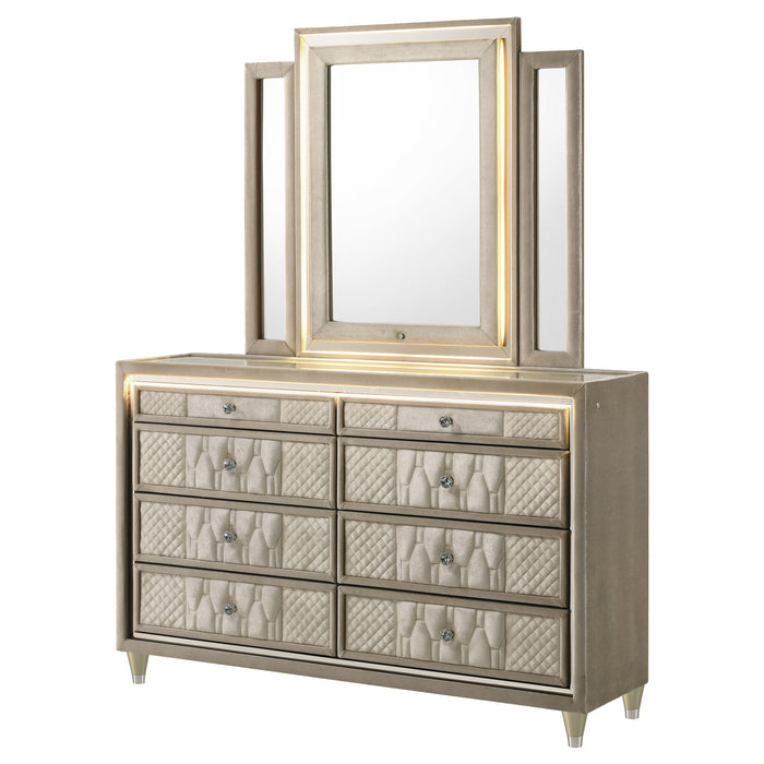 Lorient LED Dresser with LED Mirror