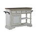Liberty Furniture Magnolia Manor Bar Cart in Antique White & Weathered Bark EST SHIP TIME APPX 4 WEEKS image