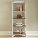 Liberty Furniture Magnolia Manor Leaning Pier Bookcase in Antique White & Weathered Bark image