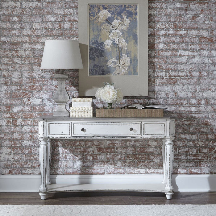 Liberty Magnolia Manor Sofa Table in Antique White