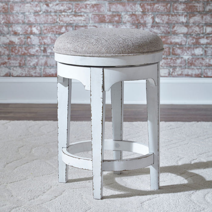 Magnolia Manor Console Swivel Stool in Antique White image