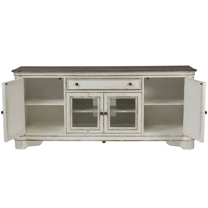 Liberty Magnolia Manor Entertainment TV Stand in Antique White