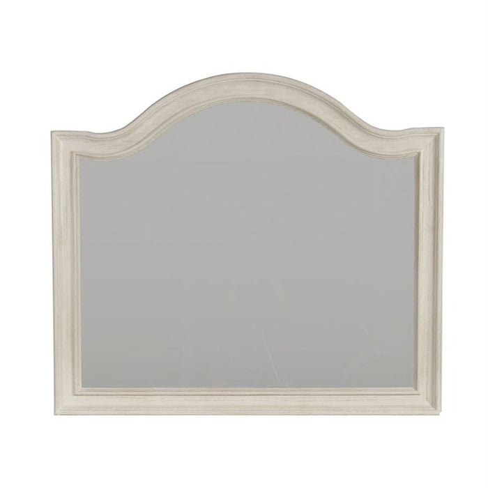 Liberty Furniture Bayside Arched Mirror in Antique White