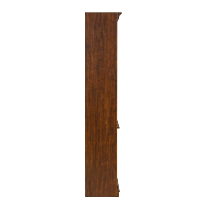 Brayton Manor Jr Executive Open Bookcase in Cognac