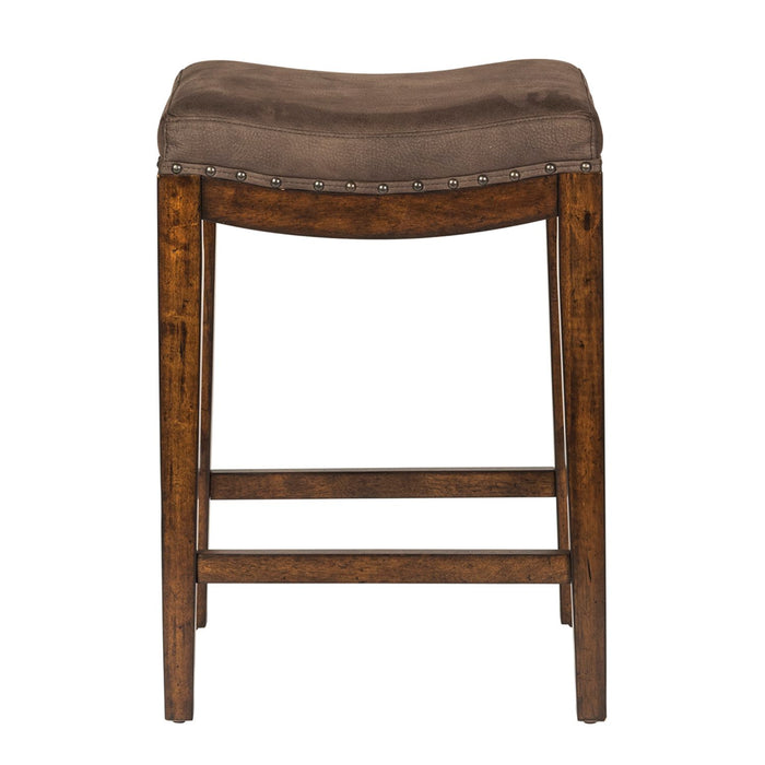 Aspen Skies Uph Barstool in Russet Brown