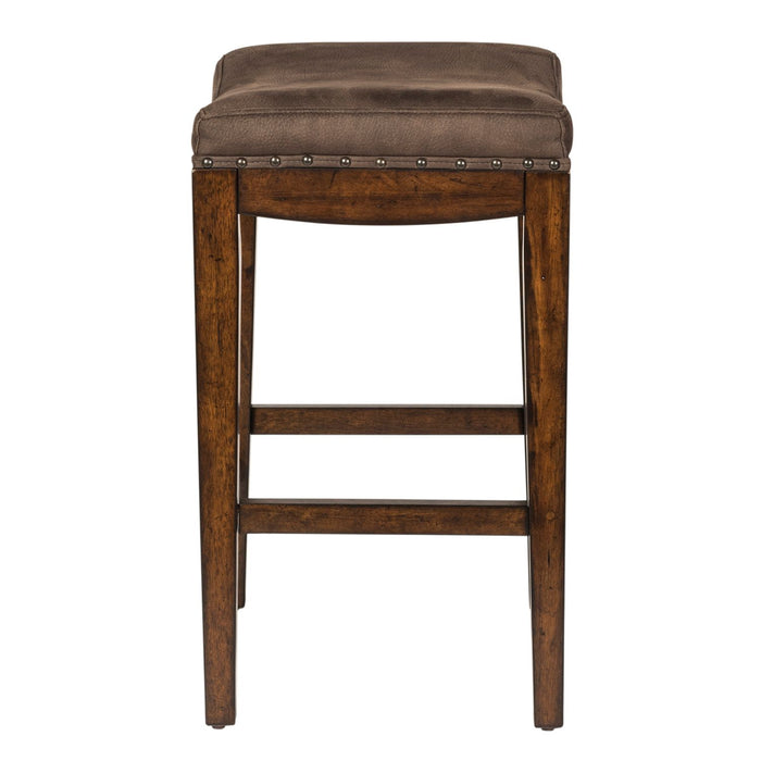 Aspen Skies Uph Barstool in Russet Brown