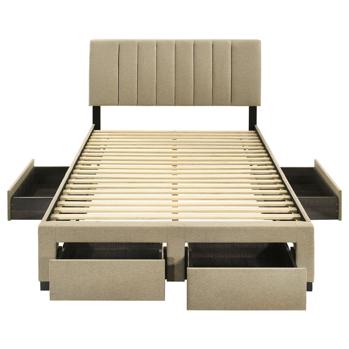 Wheatland Panel Platform Storage Bed