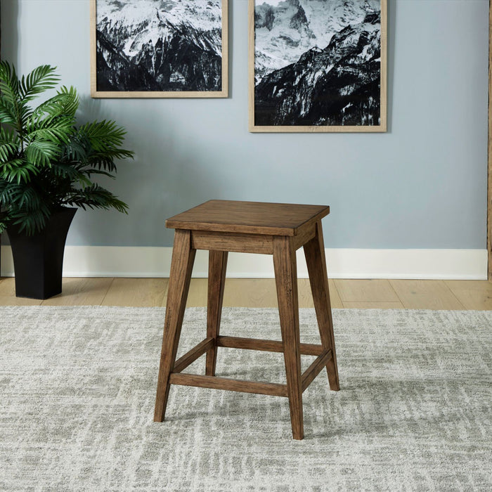 Pinebrook Ridge Console Stool in Weathered Toffee image