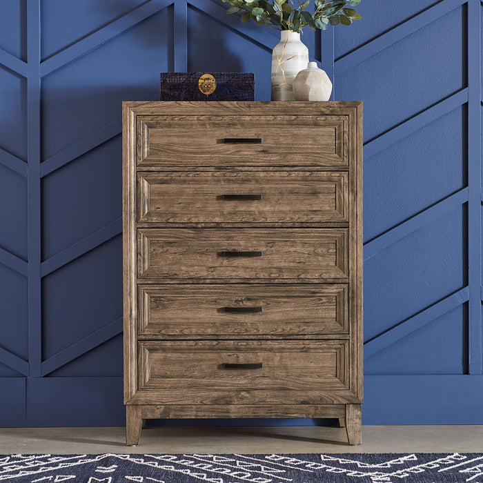 Ridgecrest King California Panel Bed, Dresser & Mirror, Chest, Night Stand