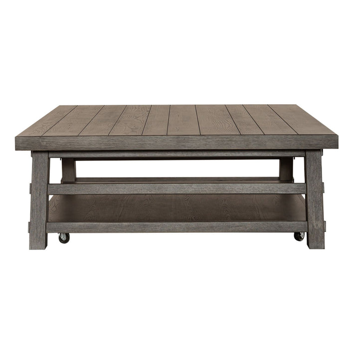 Modern Farmhouse Oversized Square Cocktail Table
