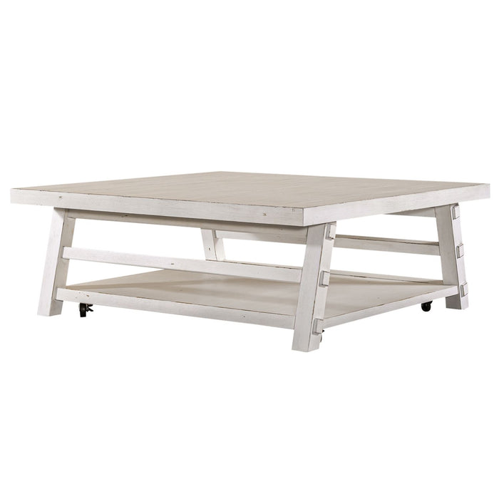 Modern Farmhouse Oversized Square Cocktail Table