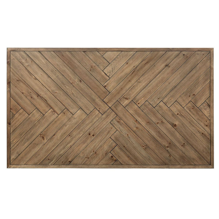 Liberty Furniture Horizons Rectangular Leg Table in Rustic Caramel