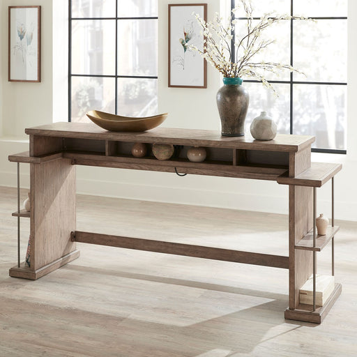City Scape Console Bar Table in White Oak Veneers image