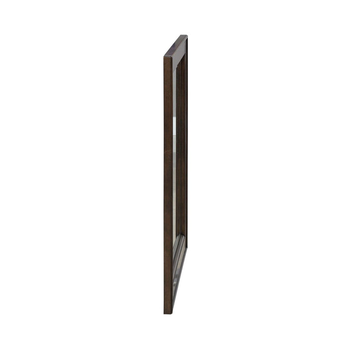 Arden Road Landscape Mirror in Satin Cherry