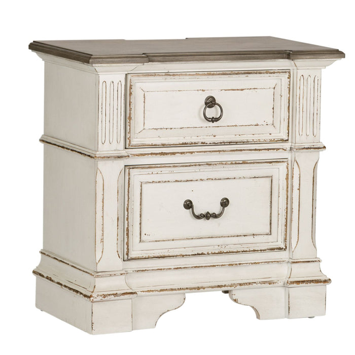 Abbey Park Panel Bed, Dresser & Mirror, Chest, Night Stand image