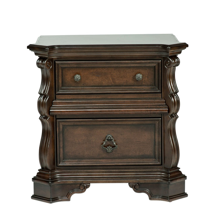 Arbor Place King California Sleigh Bed, Dresser & Mirror, Chest, Night Stand