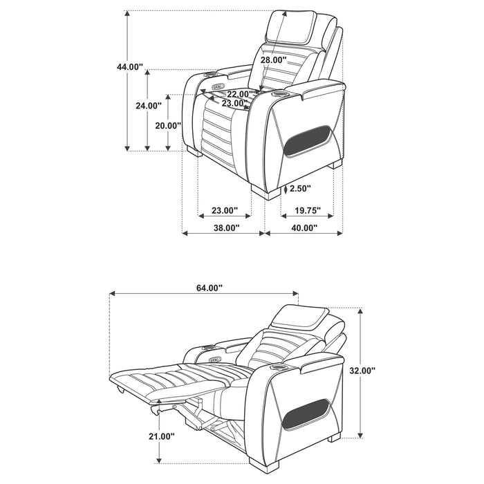Zuma Dual Power Reclining Sofa Set