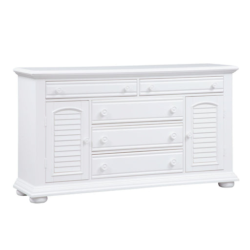 Summer House 5 Drawer Dresser in Oyster White image
