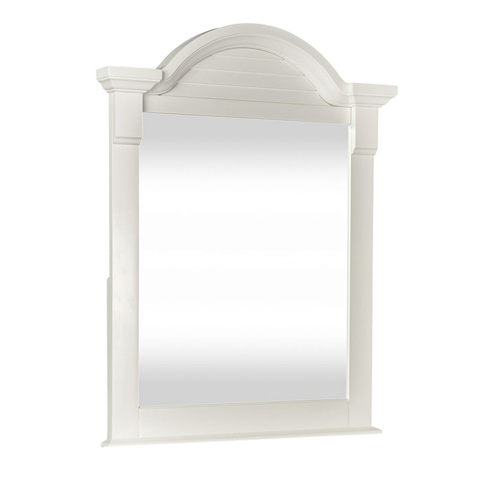 Summer House Small Mirror in Oyster White