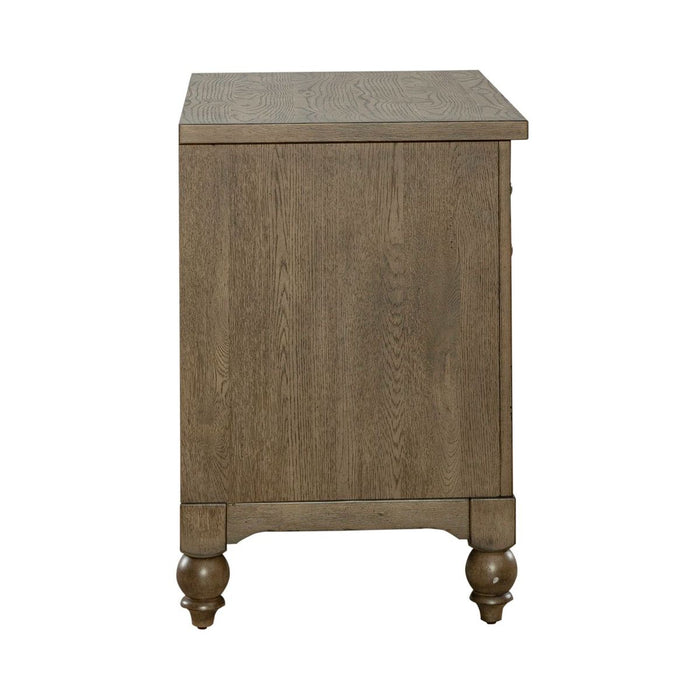 Liberty Furniture Americana Farmhouse Lateral File Cabinet in Dusty Taupe