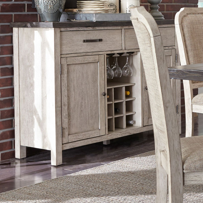 Liberty Furniture Willowrun Sideboard in Rustic White image