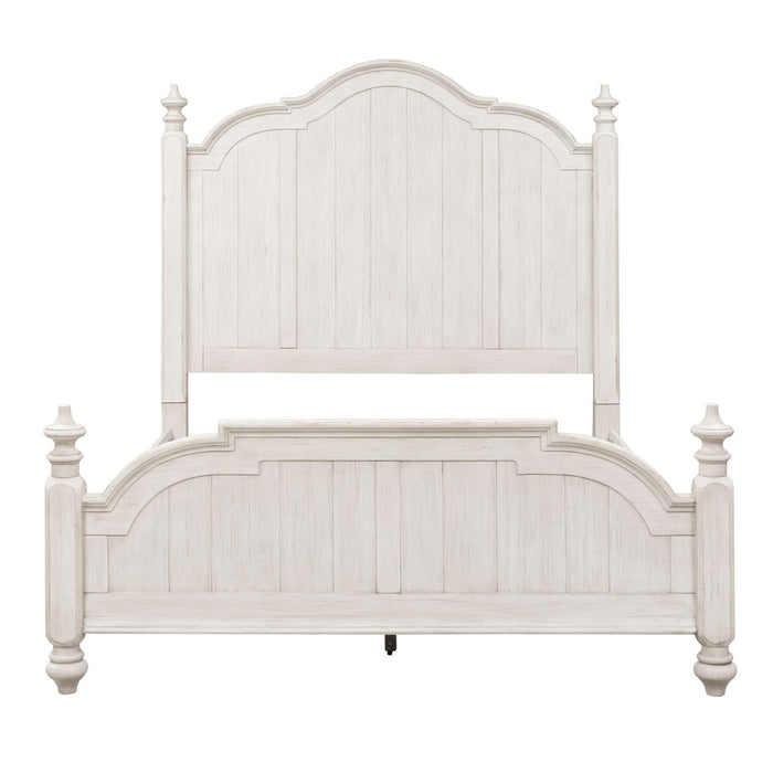 Farmhouse Reimagined Queen Poster Bed, Dresser & Mirror