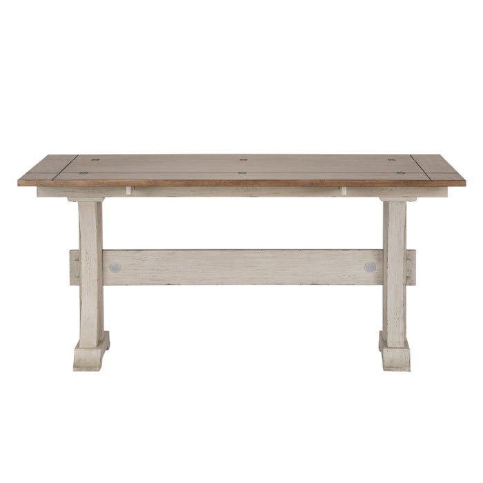 Farmhouse Reimagined Flip Lid Sofa Table in Antique White