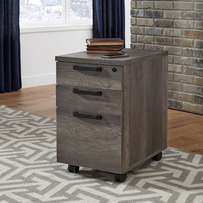 Liberty Furniture Tanners Creek File Cabinet in Greystone