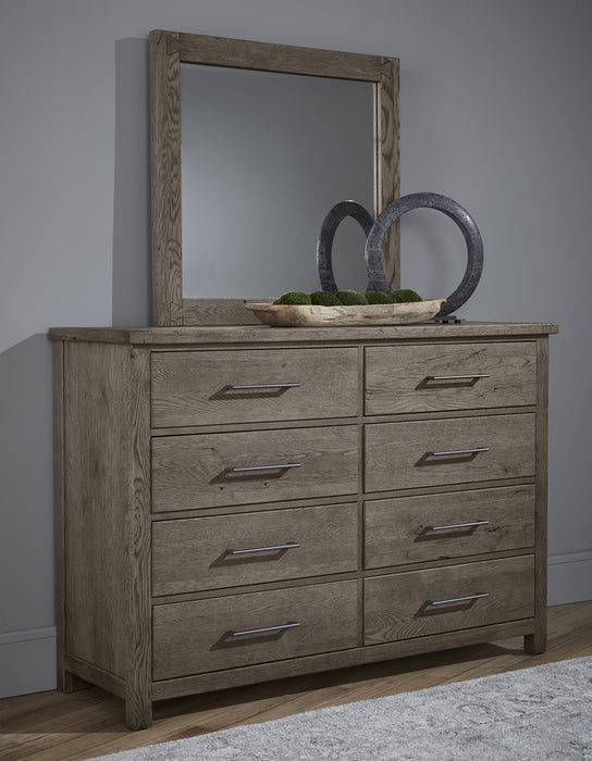 Vaughan Bassett Dovetail Landscape Mirror in Mystic Grey