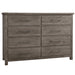 Vaughan Bassett Dovetail 8-Drawer Dresser in Mystic Grey image