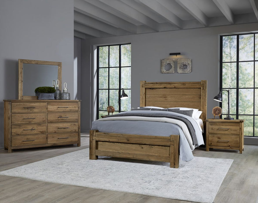 Vaughan Bassett Dovetail Cal King Poster Bed in Natural