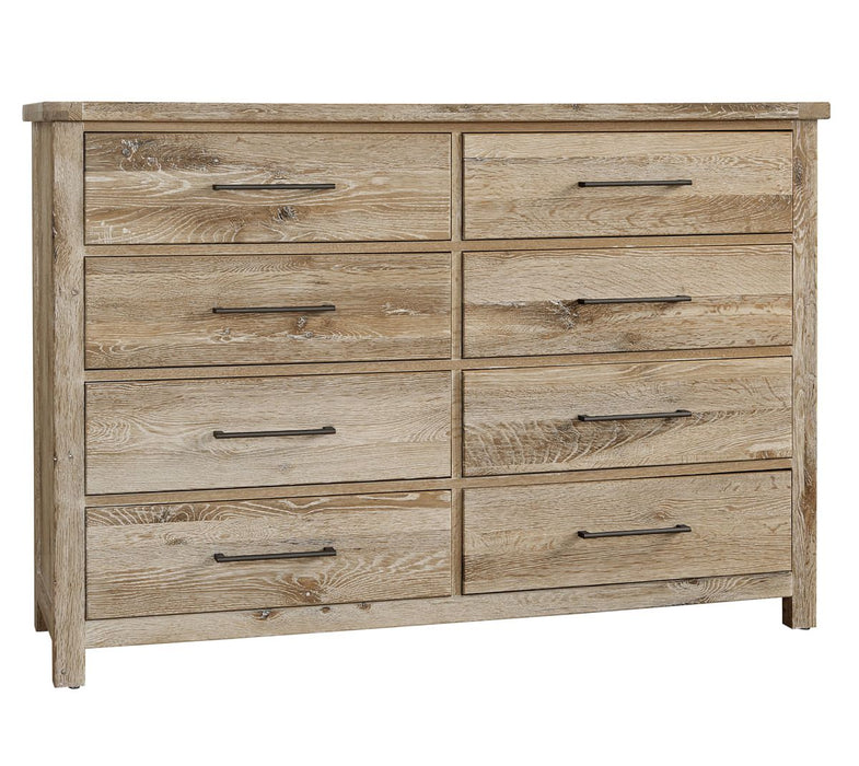 Vaughan Bassett Dovetail 8-Drawer Dresser in Sun Bleached White image