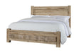 Vaughan Bassett Dovetail Cal King Poster Bed with 6x6 Footboard in Sun Bleached White image