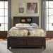 Liberty Furniture Thornwood Hills King Bookcase Bed in Rock Beaten Gray image