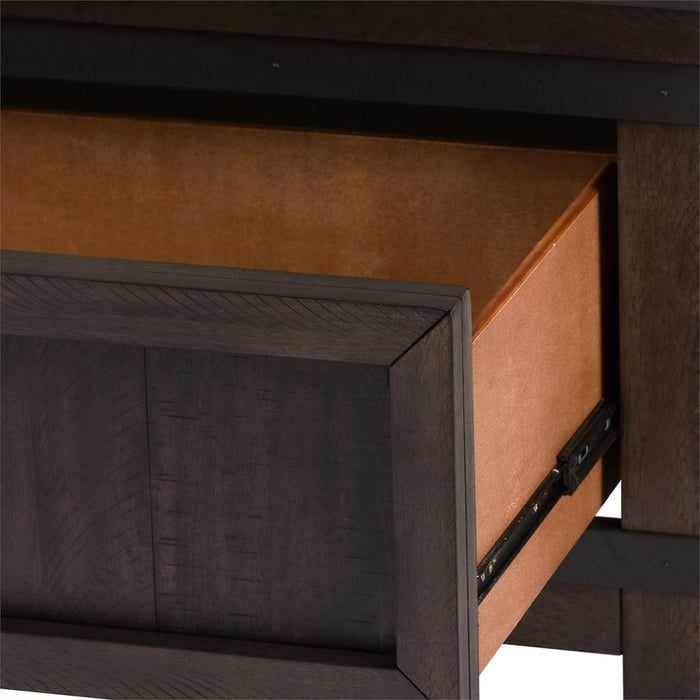 Liberty Furniture Thornwood Hills Full Bookcase Bed in Rock Beaten Gray