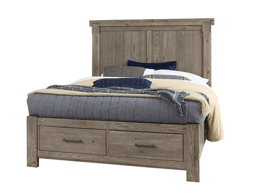 Vaughan Bassett Yellowstone King American Dovetail Panel Storage Bed in Dapple Grey image
