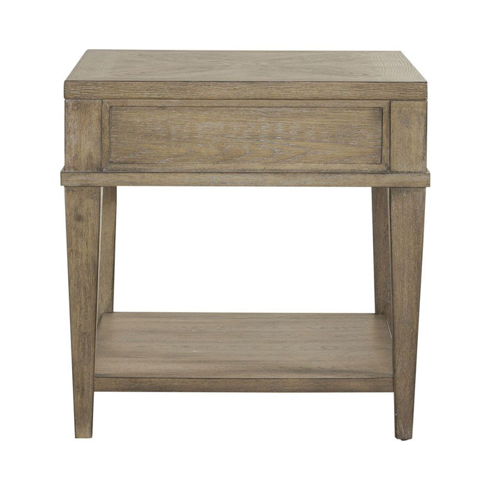 Liberty Furniture Devonshire End Table in Weathered Sandstone