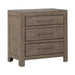 Liberty Furniture Skyview Lodge Nightstand with Charging Station in Cobblestone image