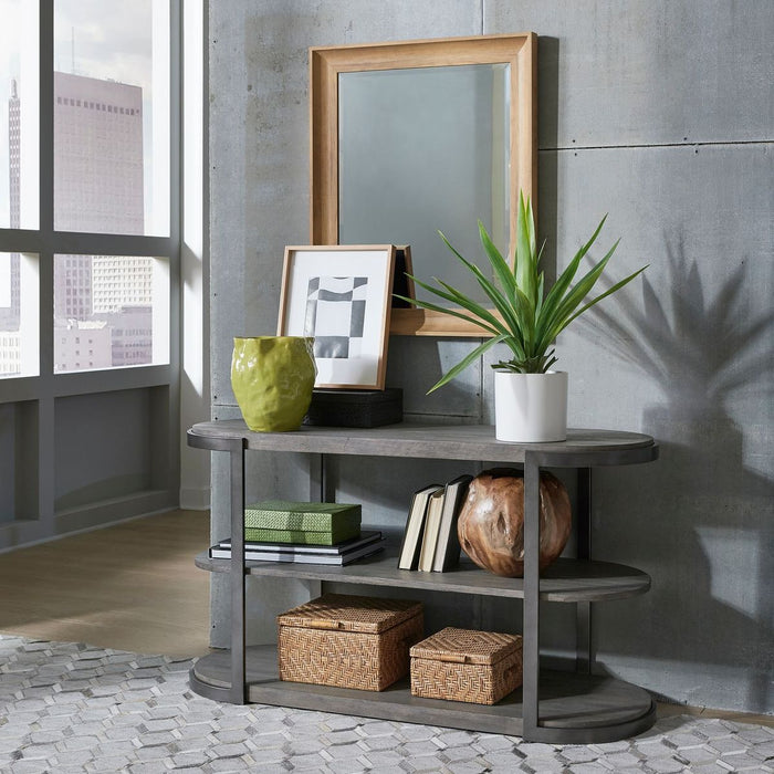 Liberty Furniture Modern View Sofa Table in Gray