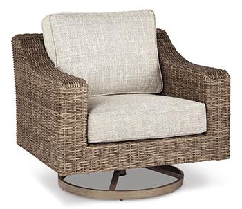 Beachcroft Outdoor Swivel Lounge with Cushion